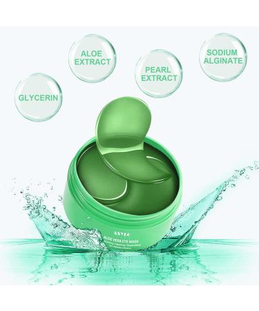 Asybo Aloe Vera Eye Mask - 60 PCs for Dark Circles Puffiness & Fine Lines | Anti-Aging Moisturizing Treatment - Buy Online on SooperMarket.com