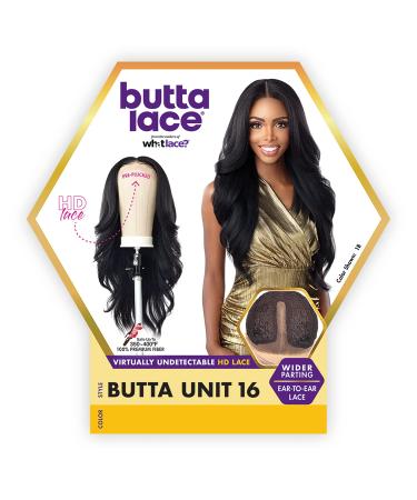 Sensationnel Butta Lace Front Wig - Natural Pre-Plucked Hairline, Hand-tied HD Transparent Lace, 5 Deep Part - BUTTA Unit 16 (1B) - Buy Online on SooperMarket.com