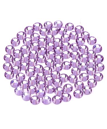 Yhmq du 2880pcs pieces of rhinestones nail crystals + rhinestones for nails crystal crystal amethest + ss16 (3.8 + 4.0mm) Crystal Amethest SS16-2880PCs