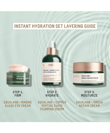 Biossance Instant Hydration Set: Full-Size Squalane + Copper Peptide Serum with Mini Eye Cream & Omega Repair Cream - 1.69 Fl Oz - Buy Online on SooperMarket.com