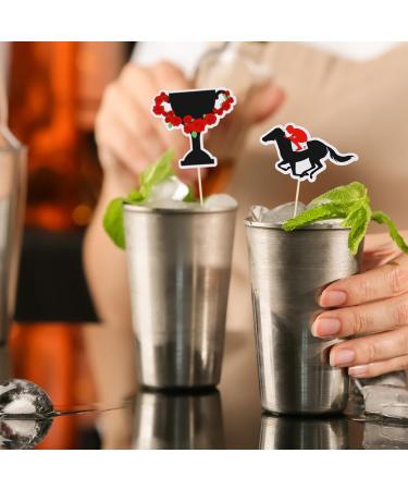FoldTier 50 Pcs Horse Cupcake Toppers Equestrian Horse Theme Party Picks Derby Party Supplies Derby Decorations Horse Cake Topper Horseshoe Cupcake Toppers for Kentucky Horse Race Party Supplies - Buy Online on SooperMarket.com