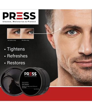 PRESS SKINCARE Under Eye Mask Patches - 30 Pairs for Dark Circles Puffiness & Wrinkles with Collagen Hyaluronic Acid & Black Pearl - Buy Online on SooperMarket.com