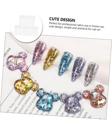Healeved 3 Bear Head Nail Color Displaying Tool Transparent Nail Color Display Tool Bear Nail Color Displaying Tool Manicure Tools Nail Tools for Nail Art Nail Polish Polishing Plate - Buy Online on SooperMarket.com