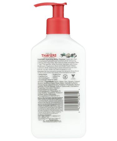Buy Thayers Milky Hydrating Face Cleanser - Snow Mushroom & Hyaluronic Acid | Gentle Paraben-Free Wash for Dry & Sensitive Skin - 8 FL Oz - Buy Online on SooperMarket.com