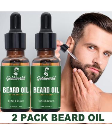 Beard Growth and Grooming Kit with Beard Oil and Balm - Christmas Gifts for Men - Orange Beard Kit with Wash, Comb, and Brush - Buy Online on SooperMarket.com