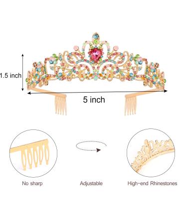 Princess Birthday Girl Crown & Sash Set | Tiara & Happy Birthday Headband for Girls | Birthday Party Accessories & Favors - Buy Online on SooperMarket.com