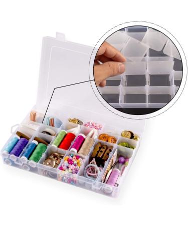 Adjustable 36 Compartment Jewelry Storage Box - Plastic Organizer Container (1 Pack) - Buy Online on SooperMarket.com