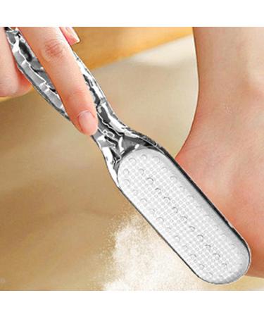 Toseky Foot Scrubber 2-in-1 Foot Scraper Dead Skin Remover | Foot Rasp for Cracked Heel Reduces Calluses & Corns Foot File for Foot Care Wet/Dry Feet Transparent Gray - Buy Online on SooperMarket.com