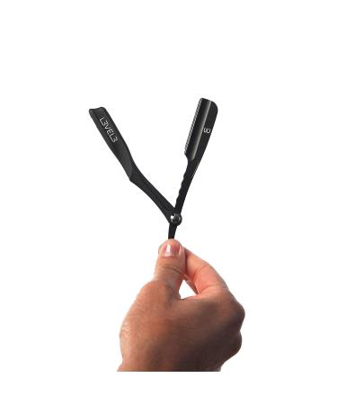 Level 3 Milly Razor Holder - Fast Assembly, Excellent Grip & Control - Black Straight Razor Stand - Buy Online on SooperMarket.com