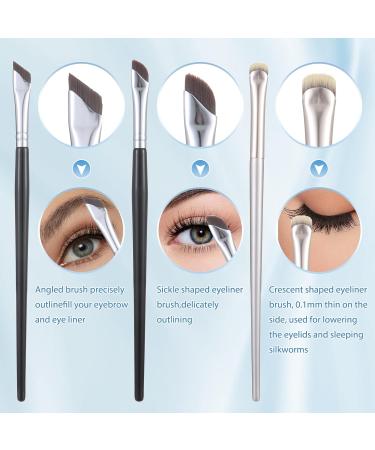 7Pcs Fan-Shaped Eyelash Brush Set | Eyebrow Comb & Mascara Applicator | Double-Head Brow Brushes for Flawless Eye Makeup - Buy Online on SooperMarket.com