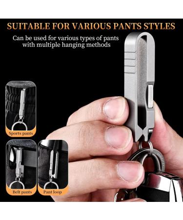 Portable Titanium Tweezers Mini Titanium Tweezers Key Ring Tweezers with Belt Clip Titanium Alloy EDC Multi Tool EDC Tools and Gadgets Stowable Tweezers Tool - Buy Online on SooperMarket.com