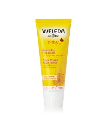Weleda Baby Calendula Nourishing Face Cream  1.7 Fluid Ounce  Plant Rich Moisturizer with Calendula and Lanolin