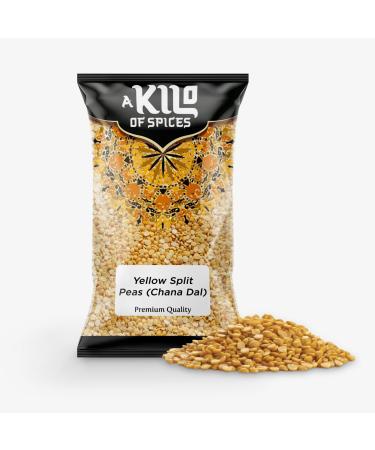 A Kilo of Spices | Yellow Split Peas (Chana Dal) | Yellow Split Dried Peas: A Tasty and Versatile Superfood for All Your Cooking Needs 1Kg