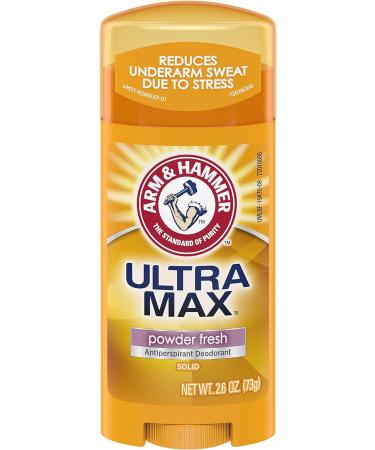 Arm & Hammer Ultramax Deodorant & Antiperspirant - Powder Fresh 2.6 oz (Pack of 8) - Buy Online on SooperMarket.com