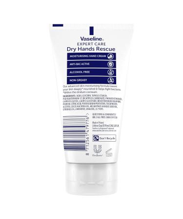 Vaseline Expert Care Dry Hands Rescue - Anti-Bac Hand Cream for Dry Skin 75ml (3 Packs) | Nourishes & Protects - Buy Online on SooperMarket.com