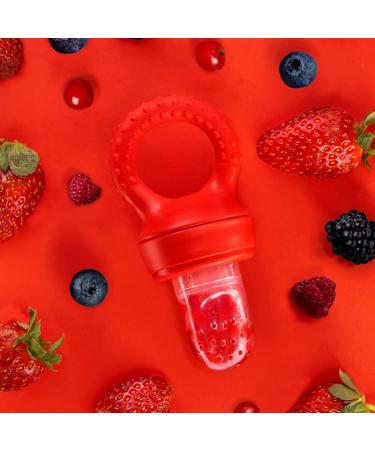 Love Noobs Baby Food Pacifier Feeder 2 Pack - Fresh Frozen Fruit Teether & Teething Toy - BPA Free Silicone Pacifier for Infant Feeding - Buy Online on SooperMarket.com