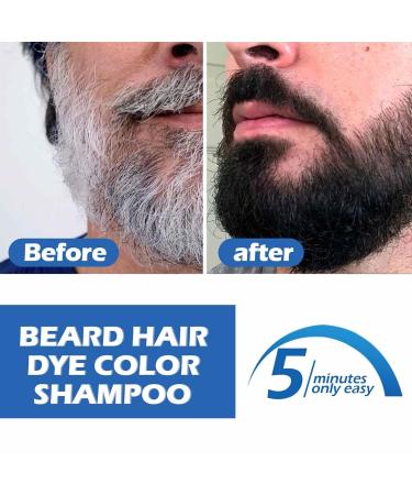 Beard Color Shampoo for Men - 100ml Organic Gray Beard Remover & Care - Buy Online on SooperMarket.com