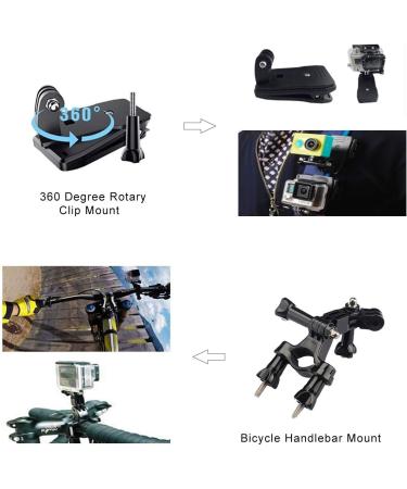 Kuptone 65-in-1 Action Camera Accessories Kit for GoPro, Insta360, AKASO, DJI - Hero 11, 10, 9, 8, 7, 6, 5, 4 - Complete Bundle - Buy Online on SooperMarket.com