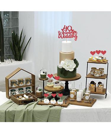 1 Pc 40th Anniversary Cake Toppers Ruby Wedding Cake Toppers with 14Pcs Heart Cake Decorations Toppers Red 40th Wedding Anniversary Cake Decorations Glitter Cake Topper for Celebration Party Supplies - Buy Online on SooperMarket.com
