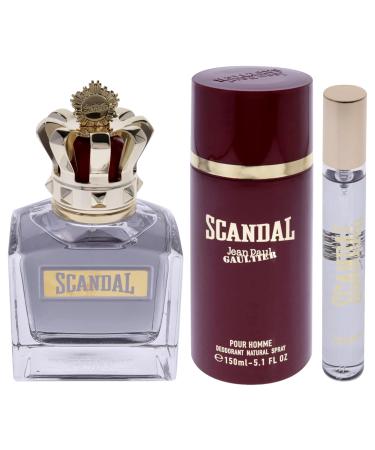 Jean Paul Gaultier Scandal 3.4oz EDT Spray 0.33oz EDT Spray 5.1oz Deodorant Spray Men 3 Pc Gift Set - Buy Online on SooperMarket.com