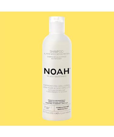 Buy Noah 1.7 Fortifying Shampoo Black Pepper & Peppermint | Natural Vegan Cruelty-Free Scalp Exfoliating Shampoo 8.45 fl. oz - Buy Online on SooperMarket.com