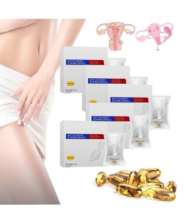 LONGLUAN Soothe&Slim Anti-Itch Detox Slimming Capsule Anniecare Instant Anti-Itch Detox Slimming Product Soothe&Slim Instant Anti-Itch Detox Slimming Capsule Removes Odor Revert to Tight (5Box)