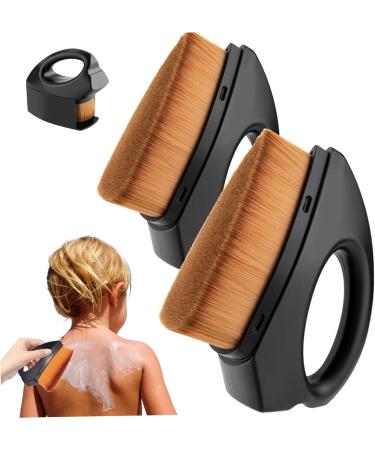 2Pcs Sunscreen Applicator for Kids Makeup Brush Brush Iron Shape Fiber Sunscreen Applicator with Protective Cap Soft Brush on Sunscreen Easy to Apply for Kids - Buy Online on SooperMarket.com