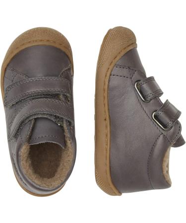 Naturino Cocoon VL-Leather First-Steps Shoes 8.5 UK Child Grey - Premium Leather Shoes for Toddlers - Buy Online on SooperMarket.com