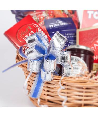 DIY Wicker Gift Hamper Kit - Oval Basket for Christmas, Weddings, Baby Showers - Natural - Buy Online on SooperMarket.com