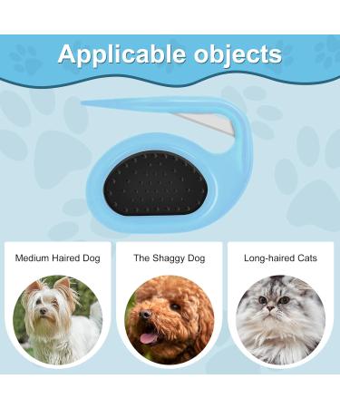 Adiwo Pet Knotting Comb - 2-Piece Steel Blade Tool for Cat Undercoat Removal | Best Knot Removal for Pets - Buy Online on SooperMarket.com
