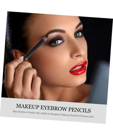 8pcs pencil sharpener eyebrow pencil haozhuang eyebrow pencil Eyebrow Pencils Makeup Accessories 1 count (Pack of 1) Black - Buy Online on SooperMarket.com