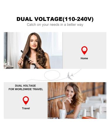 PARWIN PRO BEAUTY 7 in 1 Curling Iron Set - Interchangeable Barrels Dual Voltage Tourmaline Ceramic LCD Display - Heat Resistant Glove Included - Buy Online on SooperMarket.com