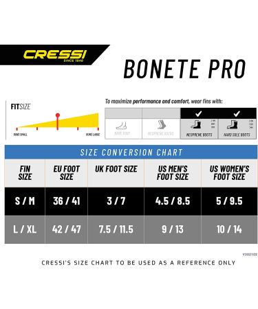 Cressi Adult Short Adjustable Swim Fins | UltraResistant Buckles | Ideal for Travel | Bonete | Designed in Italy | L/XL | US Man 9-13 | US Lady 10-14 | EU 42-47 | Black/Orange - Buy Online on SooperMarket.com