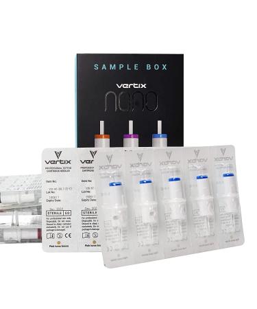 Vertix Nano Membrane Cartridge Tattoo Needles 1 Liner 0.25mm - 20 Count for Cosmetic Tattooing & Microblading - Buy Online on SooperMarket.com