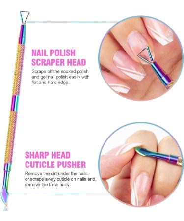 5 in 1 Acrylic Nail Clipper Kit with Glass File & Cuticle Tools - Christmas Gift Set - Professional Manicure Pedicure Tools - Colorful Design - Buy Online on SooperMarket.com