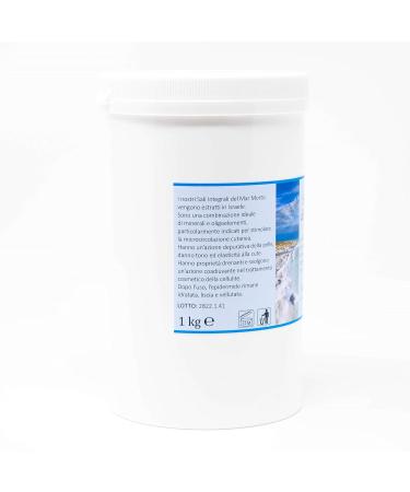 Herbo Veneta Dead Sea Whole Grain Salt - Fragrance Free 1kg | Natural Skin Care & Bath Essentials - Buy Online Internationally - Buy Online on SooperMarket.com