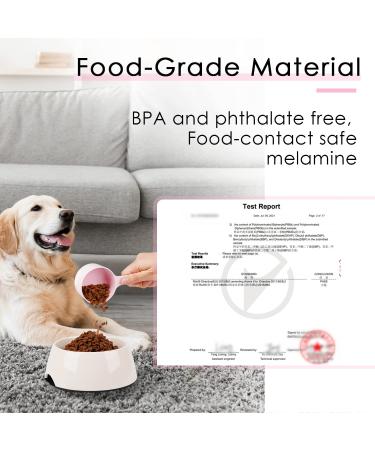 Food Grade Melamine Scoop Set - 1 Cup and 1/2 Cup Pink Scoops for Pet Food, Flour, Candy - Plastic Dry Measuring Cup for Canisters and Freezer - Buy Online on SooperMarket.com