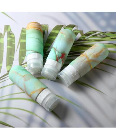 Gemice TSA-Approved Travel Bottles for Toiletries - 85ml BPA-Free Leak-Proof Refillable Containers for Shampoo & Lotion - 4 Pack Mint - Buy Online on SooperMarket.com