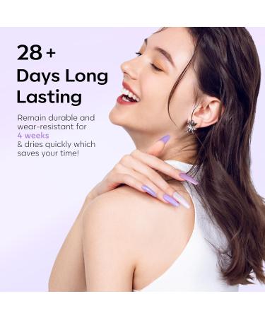 Modelones Purple Glitter Gel Nail Polish 6 Colors Shimmer Violet Mermaid Gel Polish Cat Eye Sparkle gel nail Soak Off Led Summer Nail Gel Polish for Women Girl DIY Nail Art Gift Purple Gliiter - Buy Online on SooperMarket.com