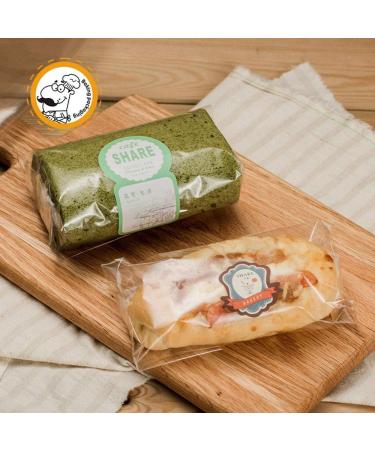 300 PCS 11.8x11.8inch Cellophane Packaging Sheets for Bread, Cakes & Desserts | Convenient Cellophane Wrap for Store & Take-away | by FUNZON FH031 - Buy Online on SooperMarket.com