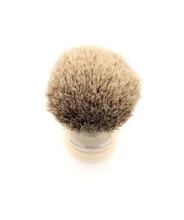 Edwin Jagger 1EJ467SDS Silver Tip Badger Shaving Brush with Stand - Imitation Ivory | Premium Shaving Brush for Men - Perfect for Creams & Soaps - Buy Online on SooperMarket.com
