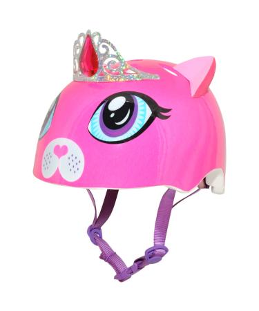 Raskullz Kitty Cat Toddler 3+ and Child 5+ Helmets Pink Kitty Tiara, Child 5+