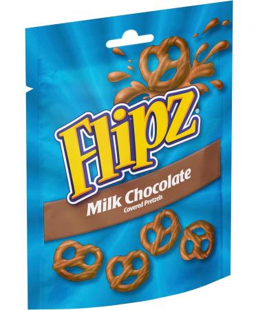 Flipz Milk Chocolate Coated Pretzel Snacks 90g - Crunchy & Delicious (1 Pack) - Buy Online on SooperMarket.com