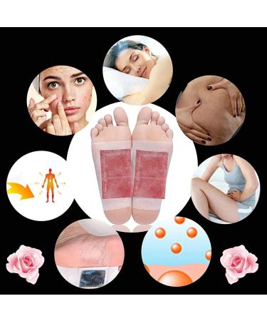 Bamboo Vinegar Natural Cleansing Foot Pads Feet Patches with Easy to Use Environmental Protection Breathable Skin-Friendly for Sleep Better Foot Care Relieve Stress (100 pcs) - Buy Online on SooperMarket.com