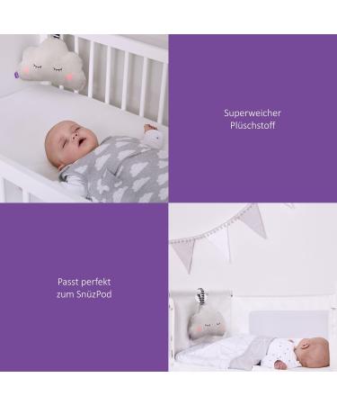 Sn z Dream Cloud Sleep Aid for Babies | Plush Mobile with White Noise 4 Calming Sounds & Night Light Pink & White - Buy Online on SooperMarket.com