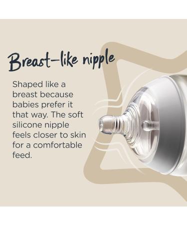 Tommee Tippee Closer to Nature Baby Bottles Woodland Friends | Breast-Like Nipple Anti-Colic Valve (9oz 3 Count) - Buy Online on SooperMarket.com