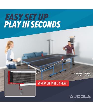 JOOLA Club Competition Table Tennis Net & Post Set - Portable 72 Regulation Size Ping Pong Screw On Clamp Net - Buy Online on SooperMarket.com