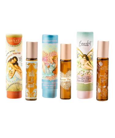 3 PCS Rollerball Perfume Set (Vanilla Effect Coconut Kiss Wild Ginger & Sweet Orange) - 8ml Each