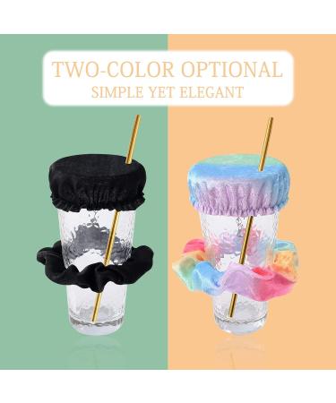 Andiker Drinks Covers - Anti-Spike Scrunch Cup Covers (2 pcs) for Beverage Protection | Reusable & Washable Rainbow - Buy Online on SooperMarket.com