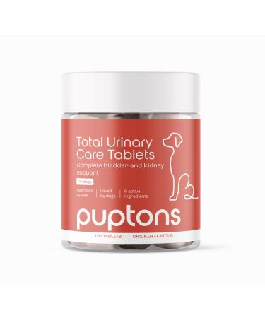 Total Urinary Care | Dog UTI Incontinence & Cystitis Relief Tablets | Natural Ingredients | Advanced Bladder & Kidney Support for Dogs (30 Tablets) | Puptons